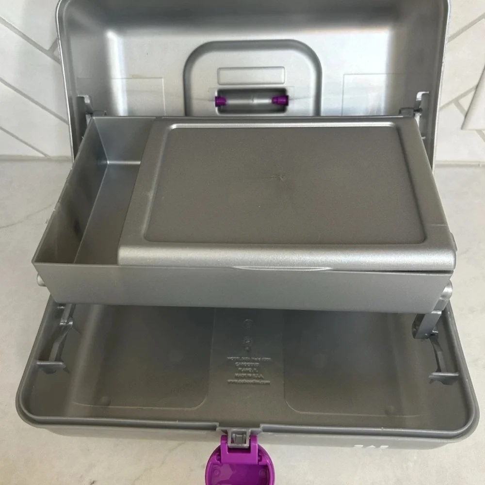 Caboodles Silver and Purple Organizer